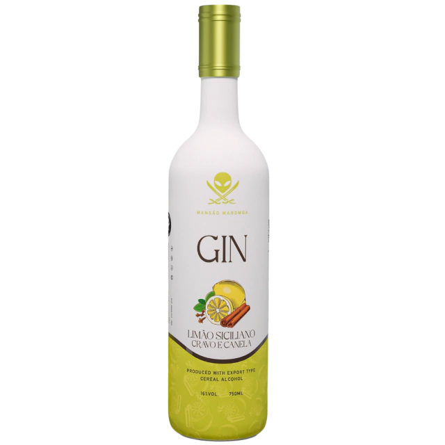Gin Limão Siciliano Cravo e Canela 750mL (6 unidades)